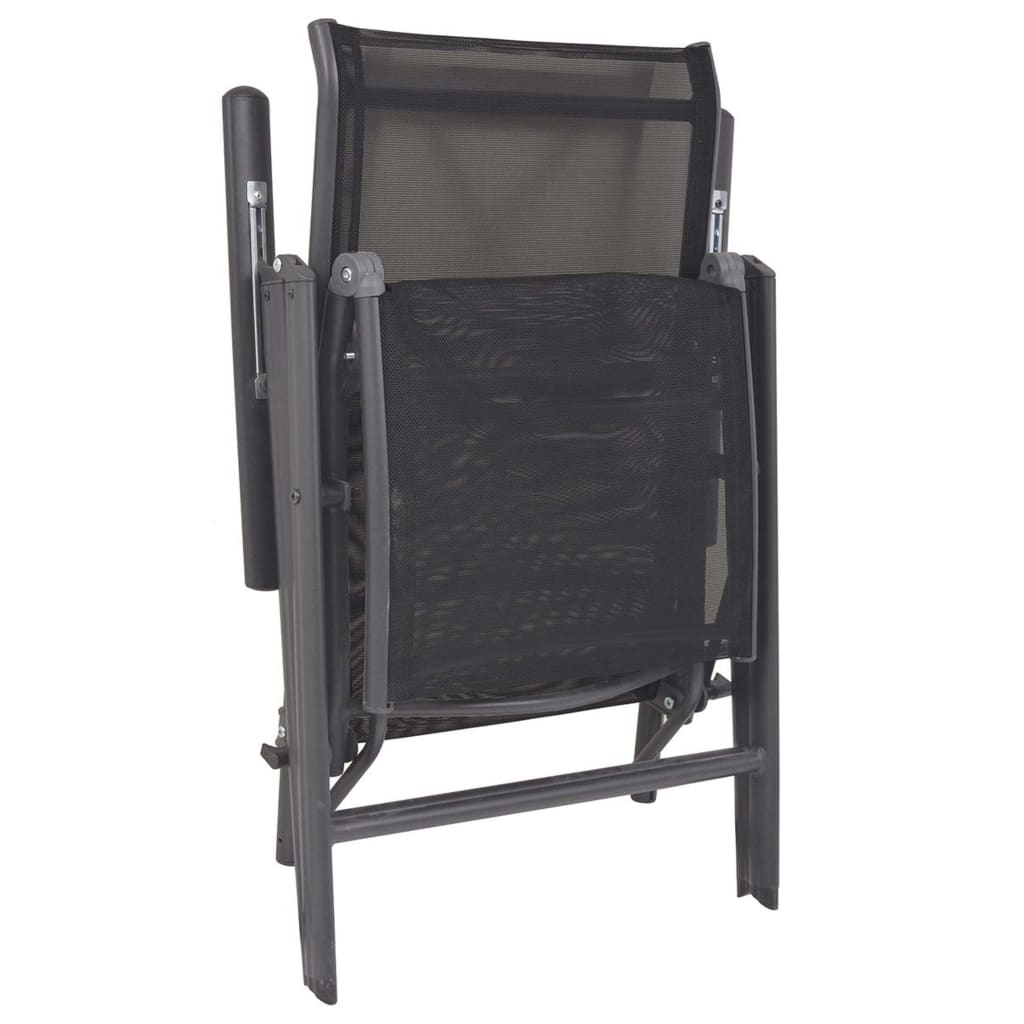 Sunlounger | Black | Aluminium | Medium | Adjustable Armrests