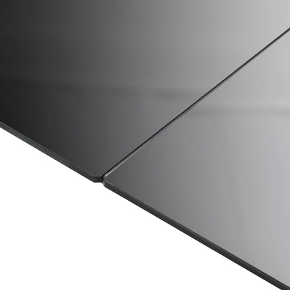 Garden Dining Table | Black | Aluminium and Glass | 190 x 90 cm | Durable