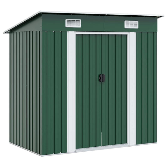 Garden Shed | Green | Galvanised Steel | Medium | Garden Shed