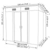 Garden Shed Green Metal