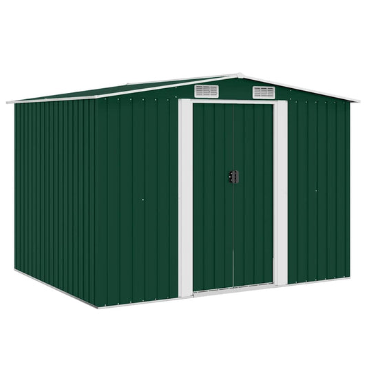 Garden Shed | Green | Galvanised steel | Large | Sliding Components