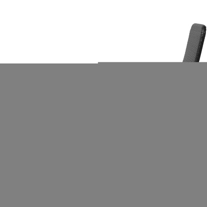Sun Lounger Black PE rattan, Powder-coated steel Standard