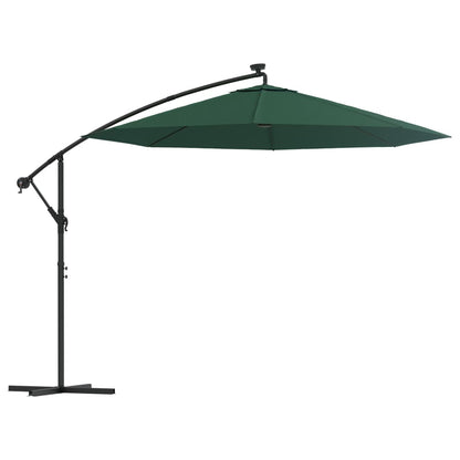 Hanging Parasol Green Polyester fabric, Metal 118.1 in diameter