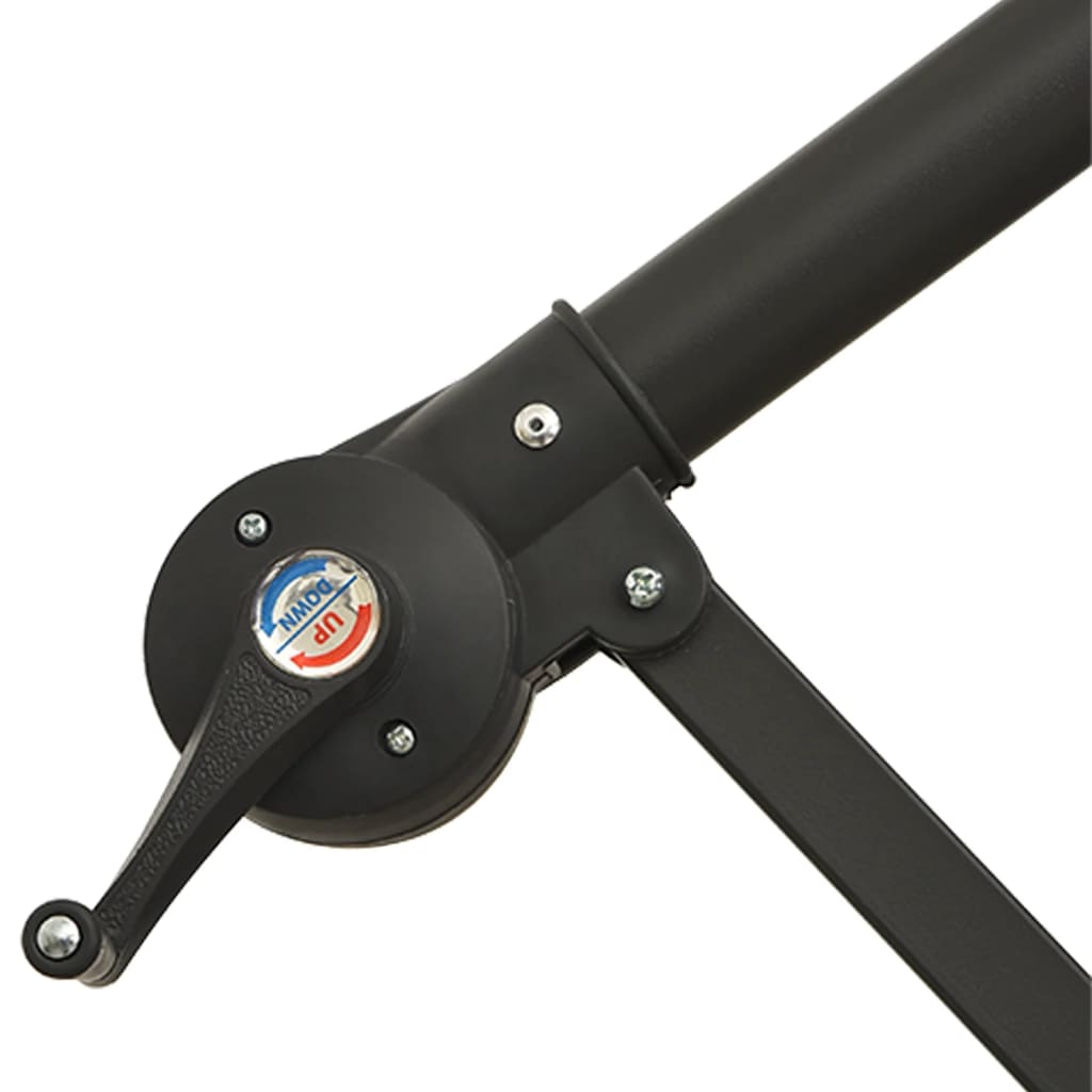 Hanging Parasol Green Polyester fabric, Metal 118.1 in diameter