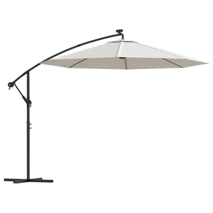 Hanging Parasol | Sand | Polyester | Large | Collapsible