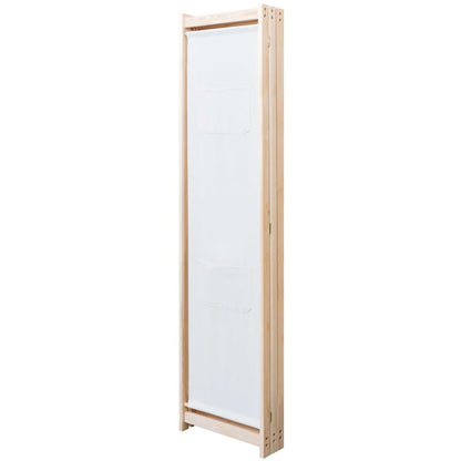 3-Panel Room Divider Cream 120x170x4 cm Fabric