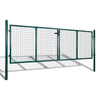 Fence Gate Steel 120.5"x59.1" Green