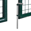 Fence Gate Steel 120.5"x59.1" Green