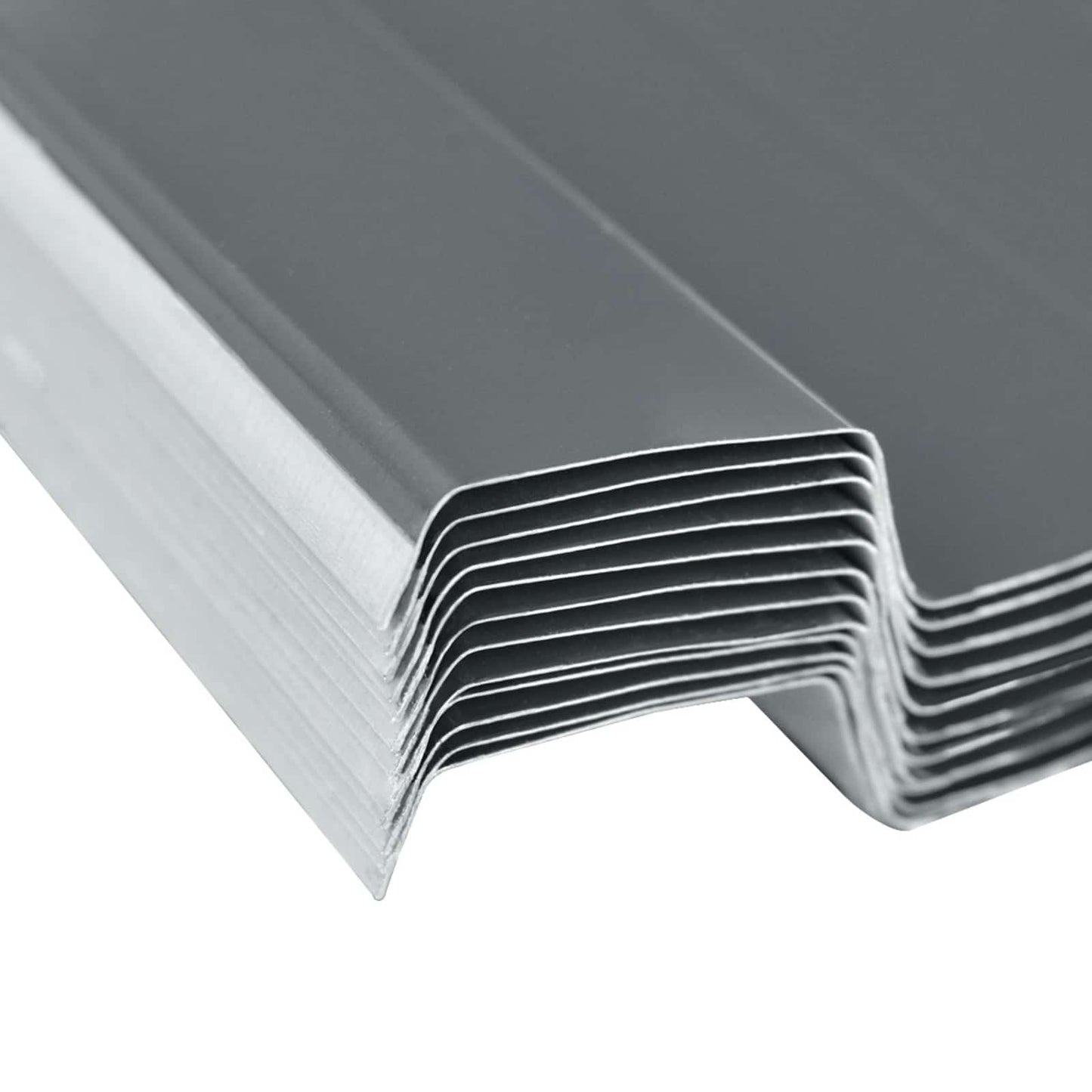 Roof Panel 12 pcs Grey 50.79 x 17.72 in Galvanised steel
