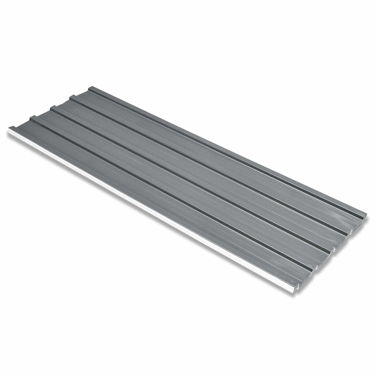 Roof Panel 12 pcs Grey 50.79 x 17.72 in Galvanised steel