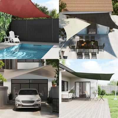 Sunshade Sail HDPE Triangular 3.6x3.6x3.6 m White