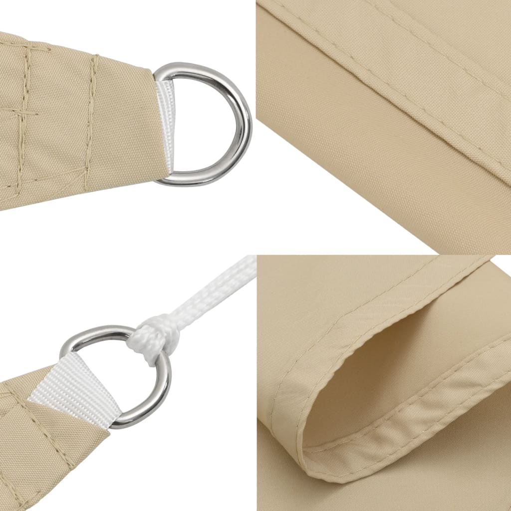 Sunshade Sail Oxford Fabric Square 2x2 m Beige