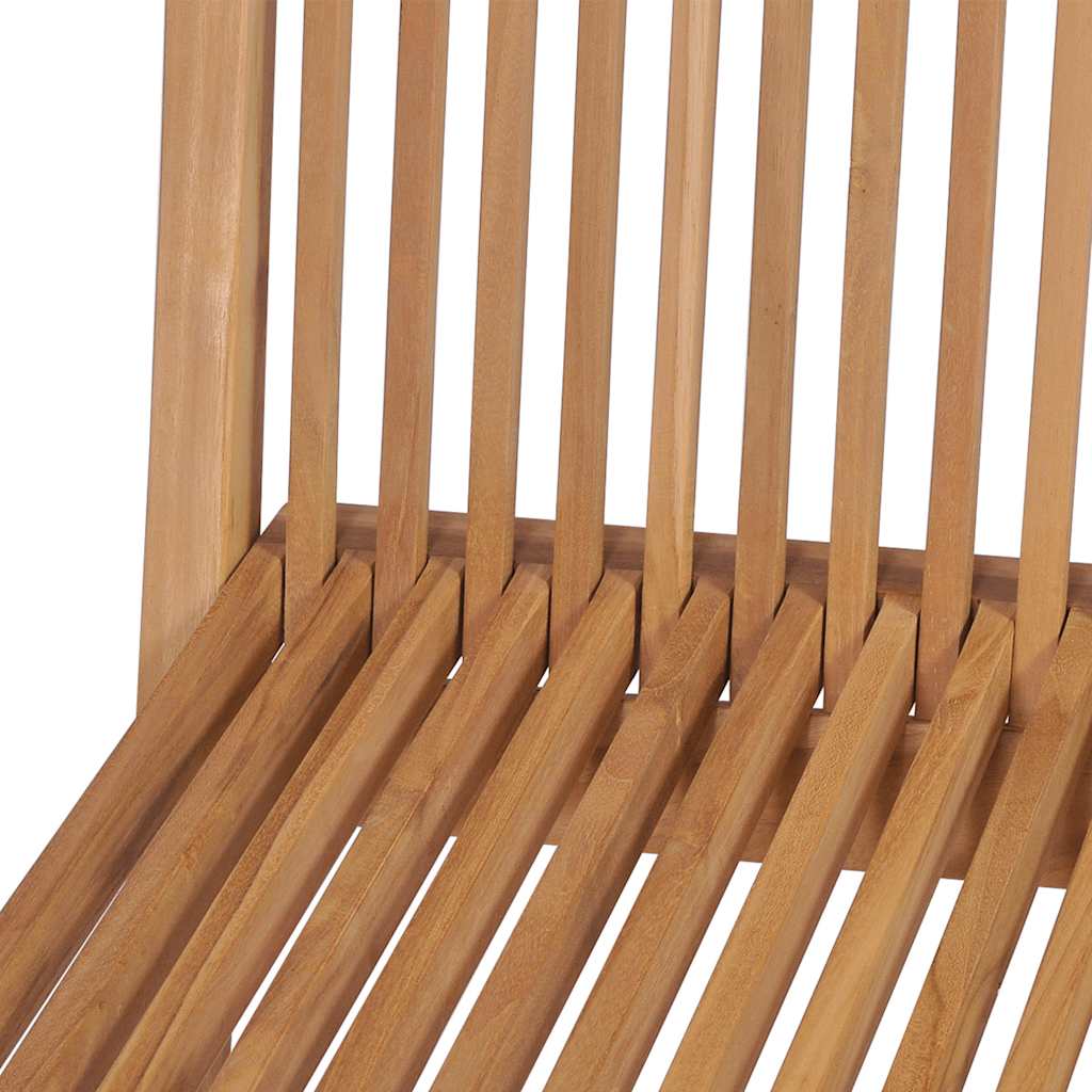 Folding Chair | Set of 4 | Natural Teak | Solid Teak Wood | Standard