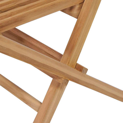 Folding Chair | Set of 4 | Natural Teak | Solid Teak Wood | Standard