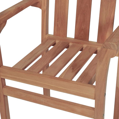 Stackable Chair | Set of 2 | Warm Teak | Teak wood | Standard | Stackable
