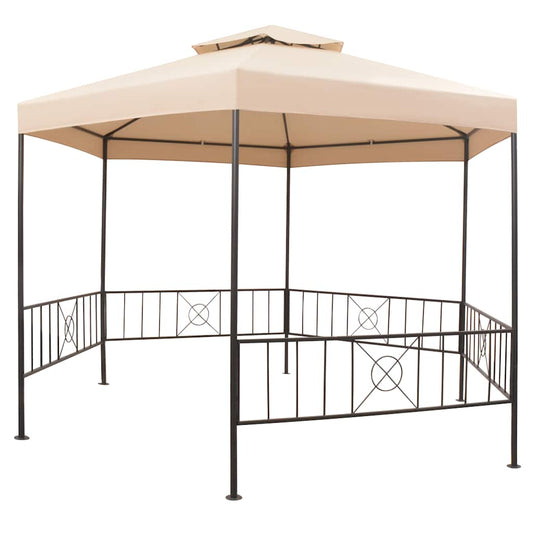 Garden Marquee | Beige | Powder-coated steel, Polyester