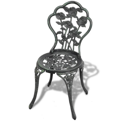 Garden Chair |  Set of 2 | Green | Cast aluminium, cast iron | Standard