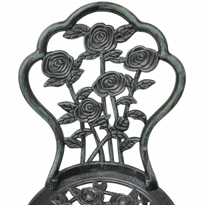 Garden Chair |  Set of 2 | Green | Cast aluminium, cast iron | Standard