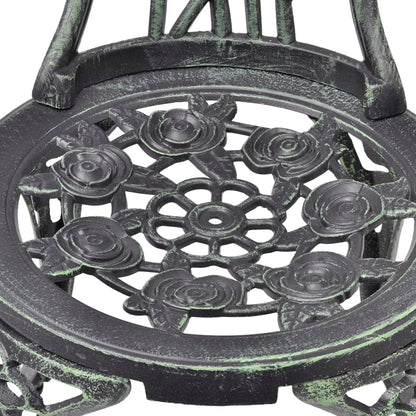 Garden Chair |  Set of 2 | Green | Cast aluminium, cast iron | Standard