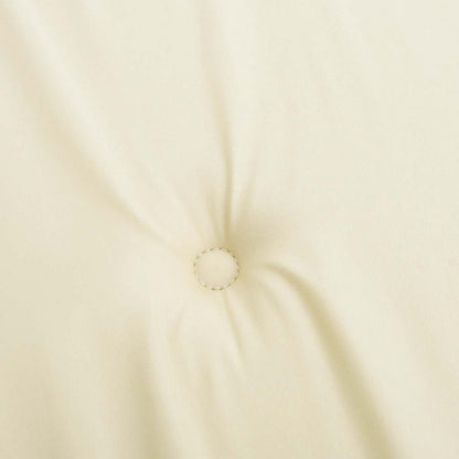 Garden Highback Chair Cushions 4 pcs Cream 47.2"x19.7"x0.8" Fabric