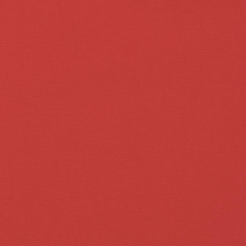 Garden Highback Chair Cushions 4 pcs Red 47.2"x19.7"x1.2" Fabric