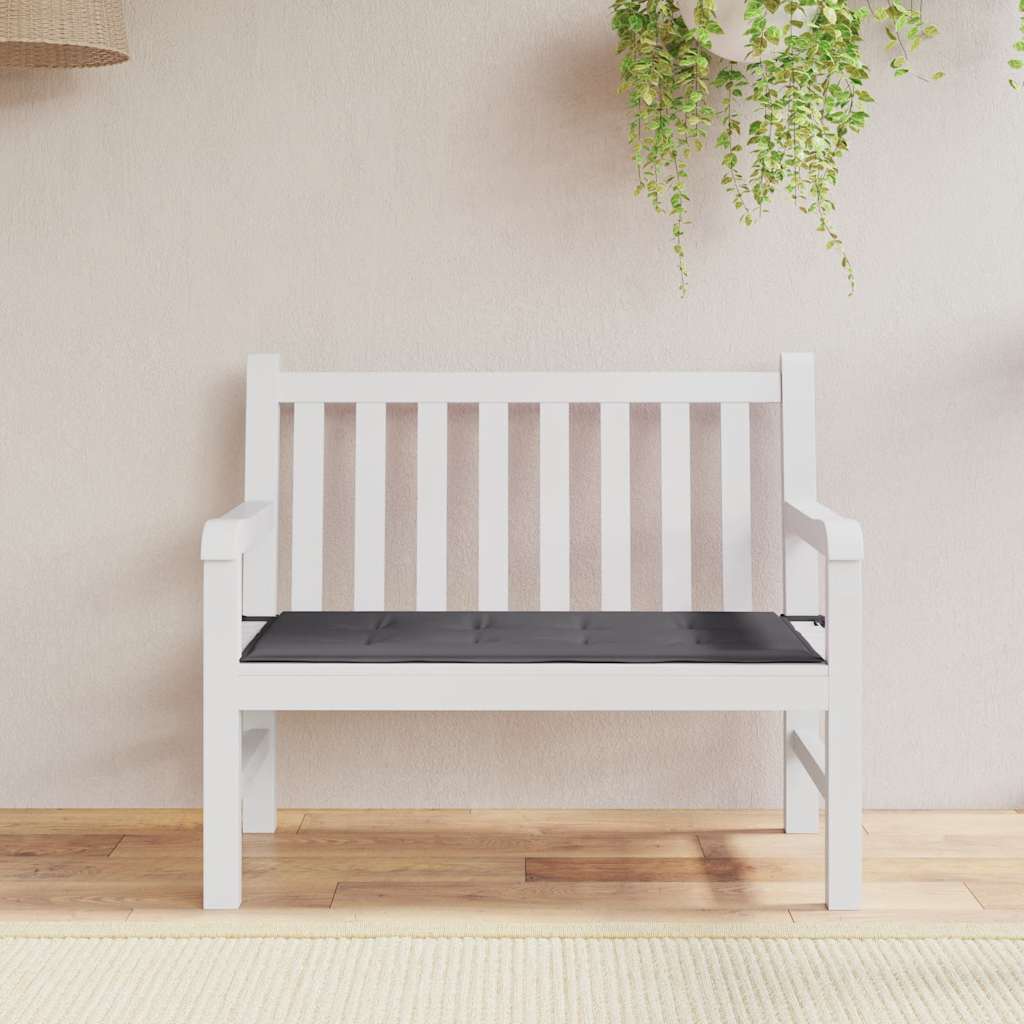 Garden Bench Cushion Anthracite 39.4"x19.7"x1.6" Oxford Fabric