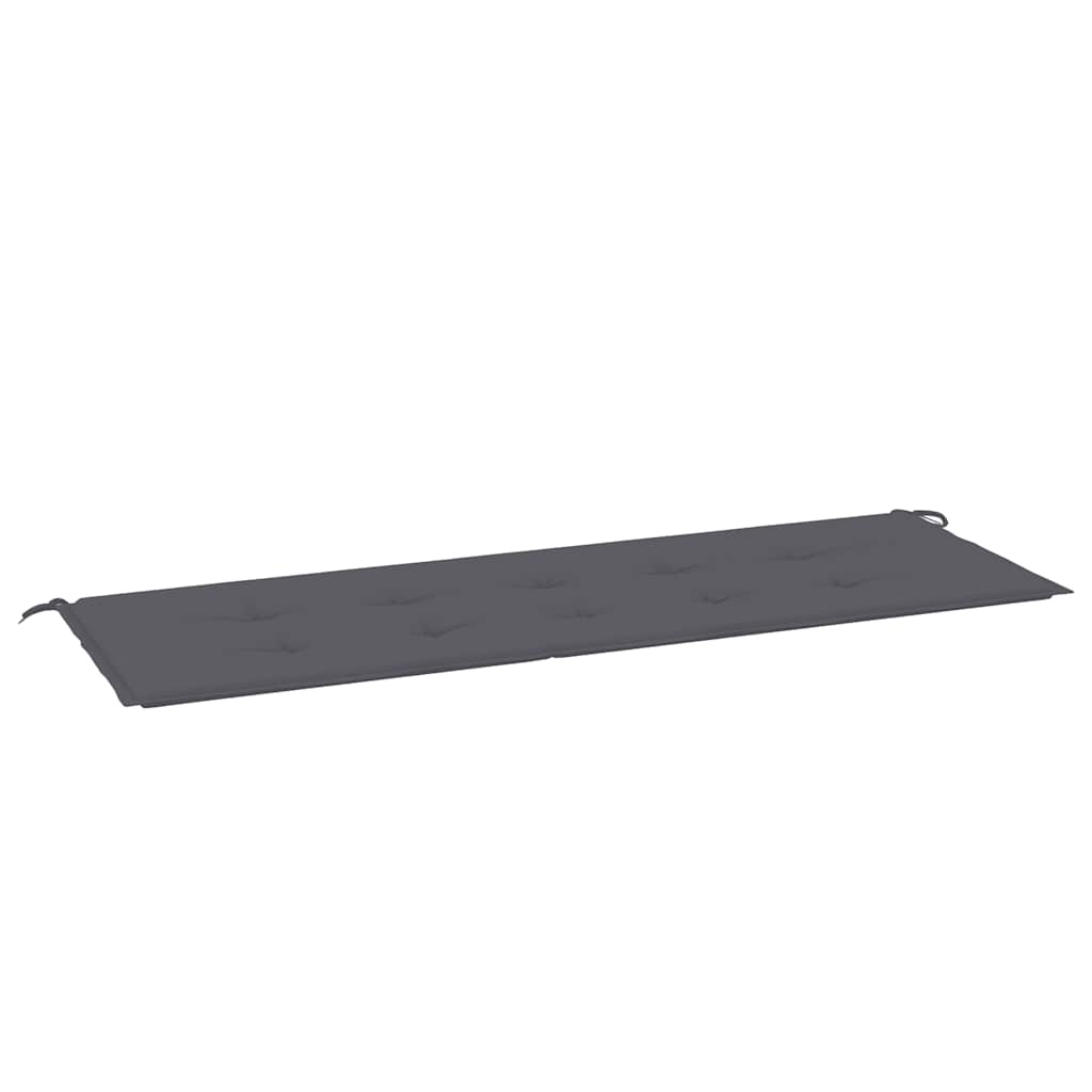 Garden Bench Cushion Anthracite 59.1"x19.7"x1.2" Oxford Fabric
