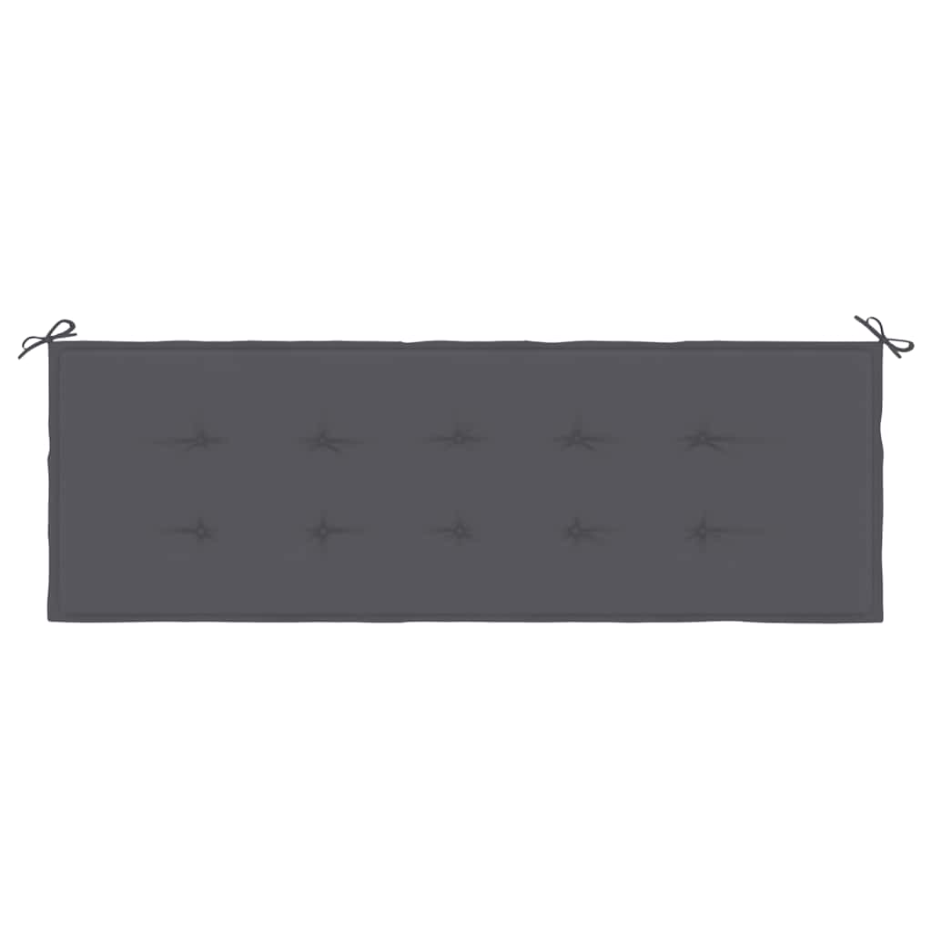Garden Bench Cushion Anthracite 59.1"x19.7"x1.2" Oxford Fabric
