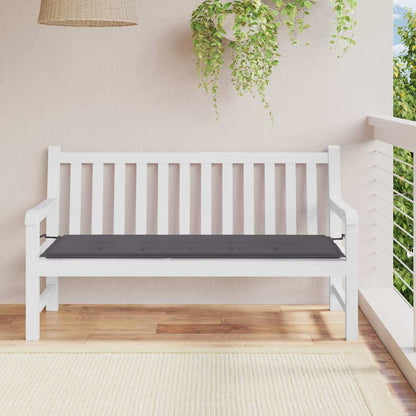 Garden Bench Cushion Anthracite 59.1"x19.7"x1.2" Oxford Fabric