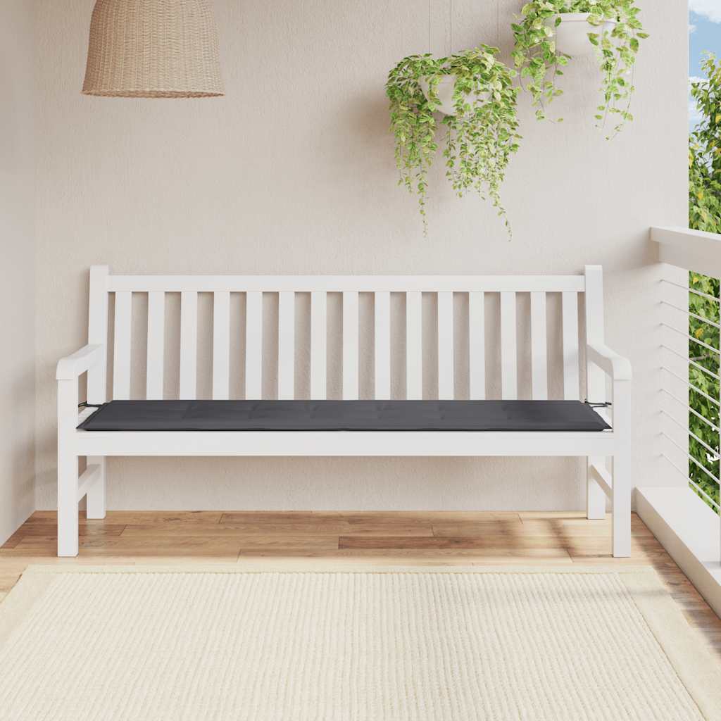 Garden Bench Cushion Anthracite 70.9"x19.7"x1.2" Oxford Fabric