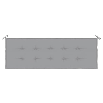 Garden Bench Cushion Gray 59.1"x19.7"x1.6" Oxford Fabric