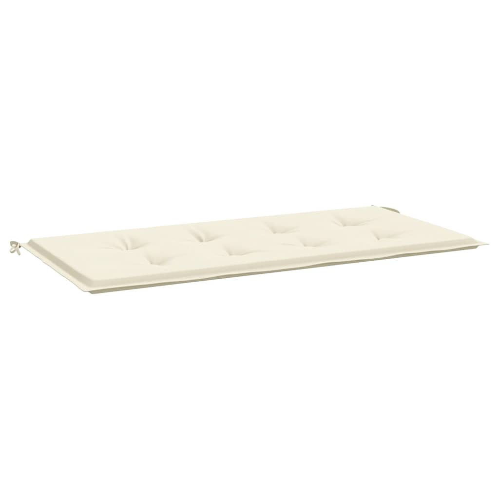 Garden Bench Cushion Cream 47.2"x19.7"x1.2" Oxford Fabric
