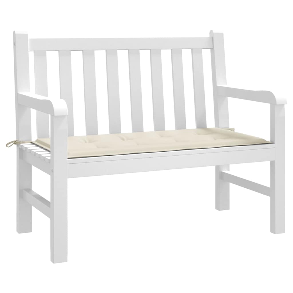 Garden Bench Cushion Cream 47.2"x19.7"x1.2" Oxford Fabric
