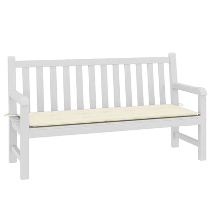 Garden Bench Cushion Cream 59.1"x19.7"x1.6" Oxford Fabric