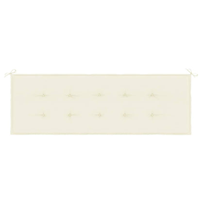 Garden Bench Cushion Cream 59.1"x19.7"x1.6" Oxford Fabric