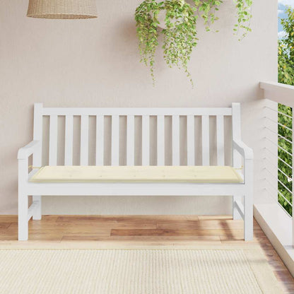 Garden Bench Cushion Cream 59.1"x19.7"x1.6" Oxford Fabric
