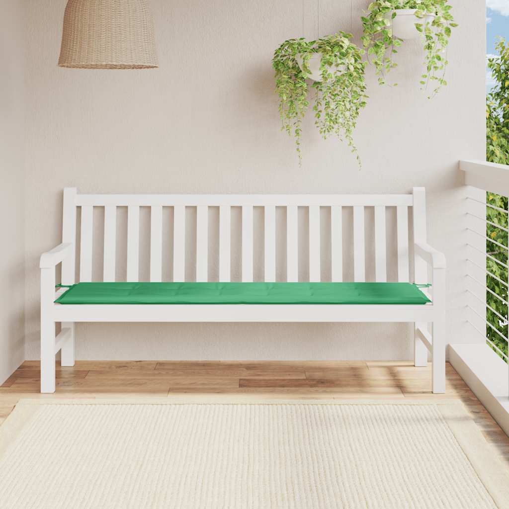 Garden Bench Cushion Green 70.9"x19.7"x1.2" Oxford Fabric