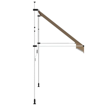 Manual Retractable Awning 300 cm Yellow and Blue Stripes