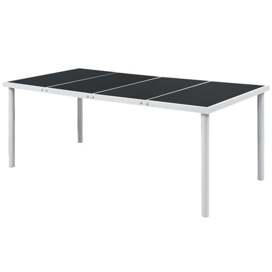 Outdoor Dining Table | Black and grey