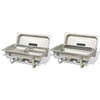 2 Piece Chafing Dish Set Stainless Steel