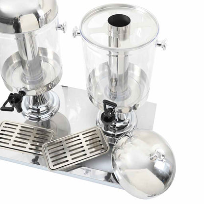 Triple Juice Dispenser Stainless Steel 3 x 8 L