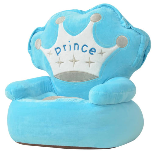 Kids' Chair | Blue | Polyester plush | 52 x 48 x 50 cm | Great Design