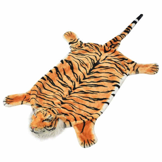 Carpet | Brown with tiger stripes | Polyester | 144 cm x 78 cm | Rug