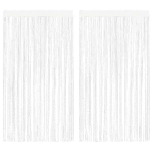 String Curtains 2 pcs 140x250 cm White