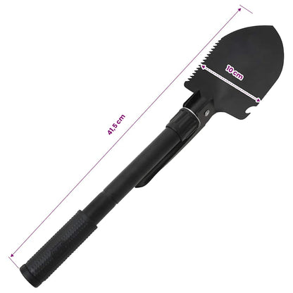 Folding Shovel Carbon Steel Black
