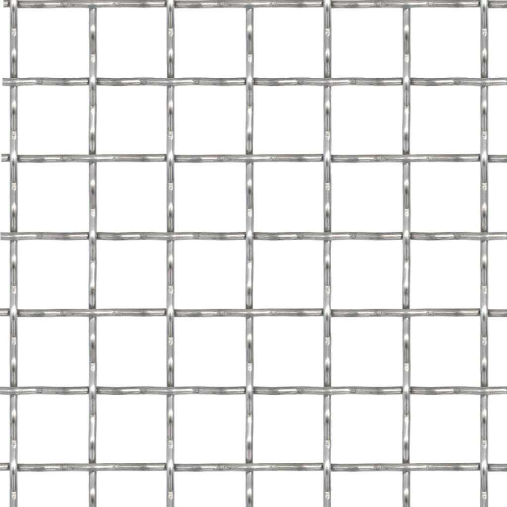 Crimped Garden Wire Fence Stainless Steel 19.7"x19.7" 1.2"x1.2"x0.1