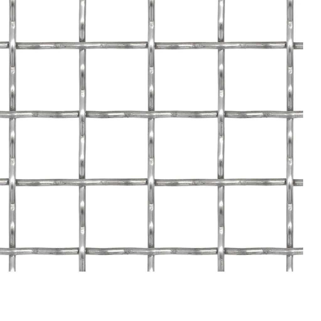 Crimped Garden Wire Fence Stainless Steel 19.7"x19.7" 1.2"x1.2"x0.1