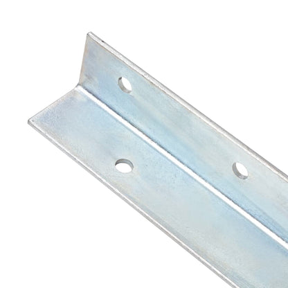 L-shaped Ground Anchors 12 pcs Galvanized Steel 2"x2"x19.7"