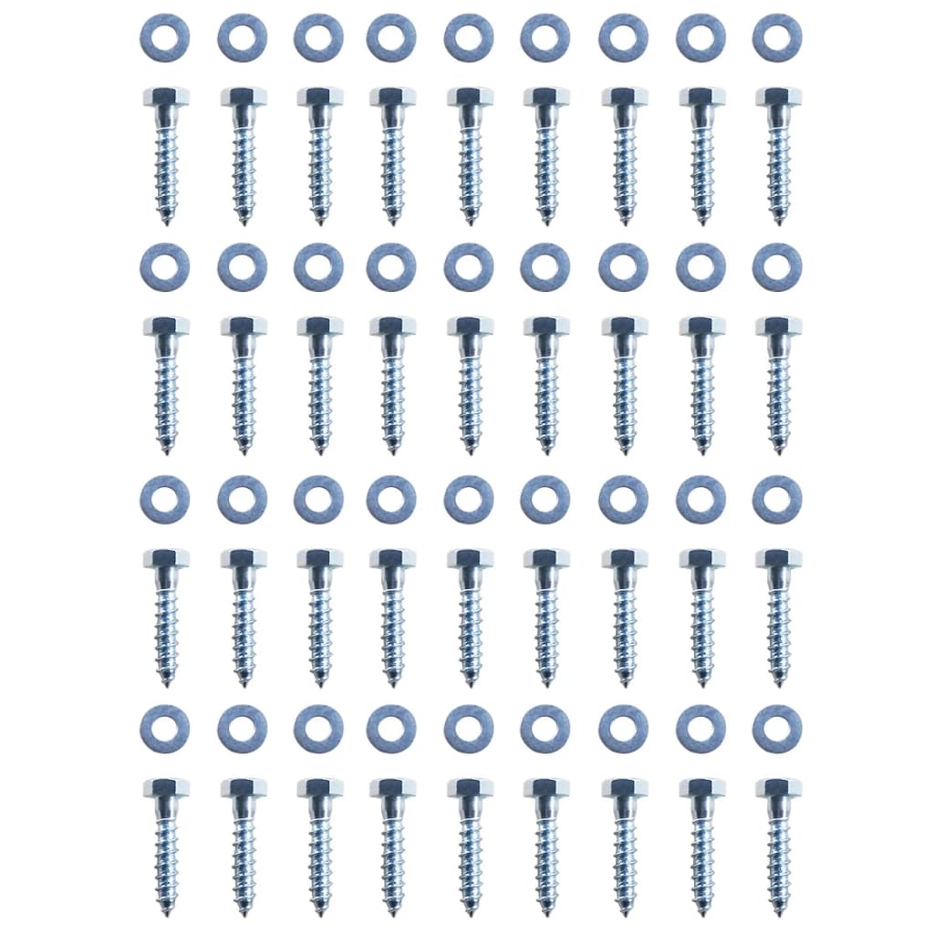 L-shaped Ground Anchors 12 pcs Galvanized Steel 2"x2"x19.7"