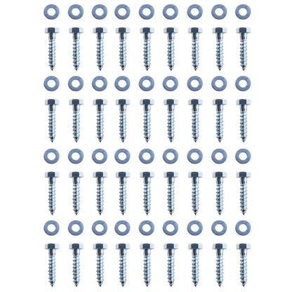 L-shaped Ground Anchors 12 pcs Galvanized Steel 2"x2"x19.7"